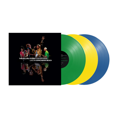 The Rolling Stones: A Bigger Bang Live On Copacabana Beach (Multi Color Green/Yellow/Blue 3LP)