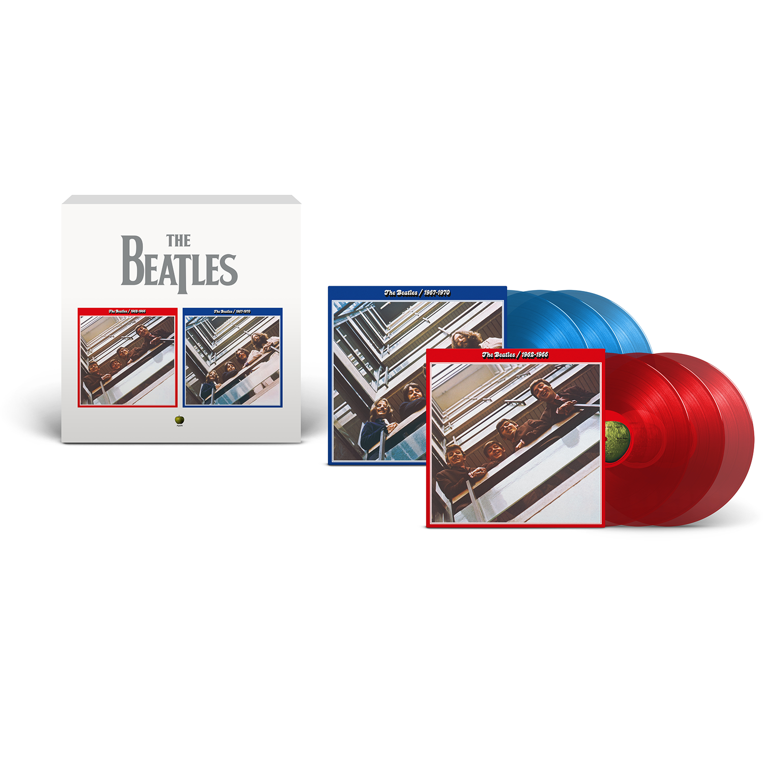 The Beatles 1962–1966 & The Beatles 1967-1970 (2023 Edition) Limited  Edition 6LP Colour Red & Blue Albums