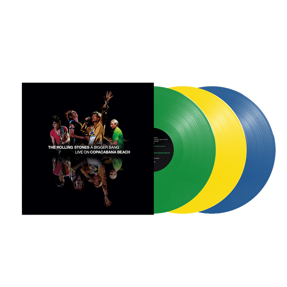The Rolling Stones: A Bigger Bang Live On Copacabana Beach (Multi Color Green/Yellow/Blue 3LP)